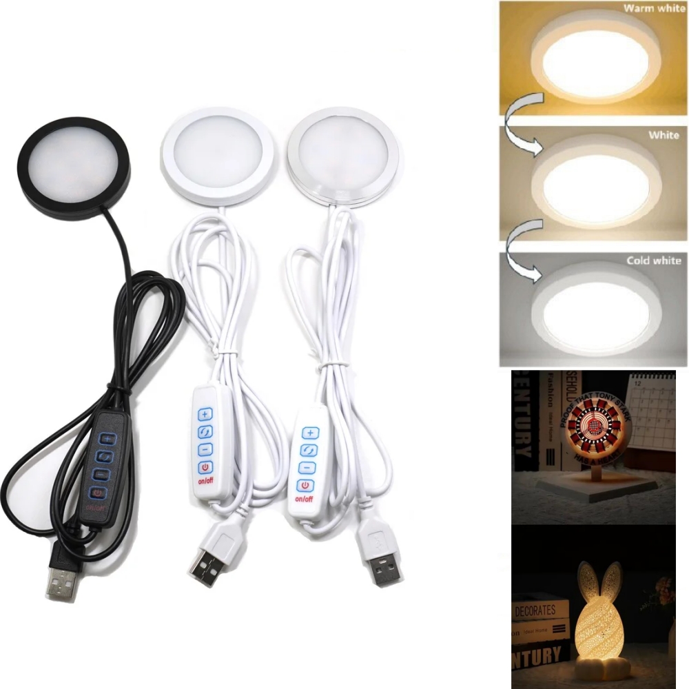 Commercial Kitchen Lighting - 3 цвета, регулируемый USB-светильник для шайбы,