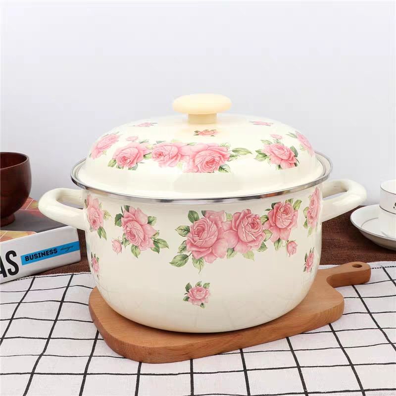 Soup Kettle Warmer - Утолщенная элегантная розовая роза 16-24 см