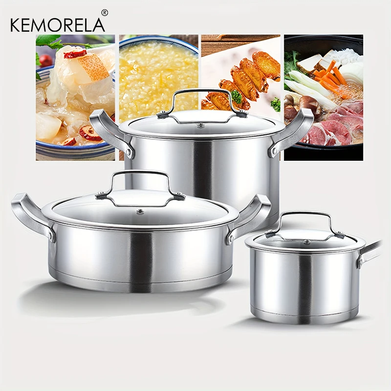 Soup Kettle Warmer - 16/20/24 см набор кастрюль из нержавеющей