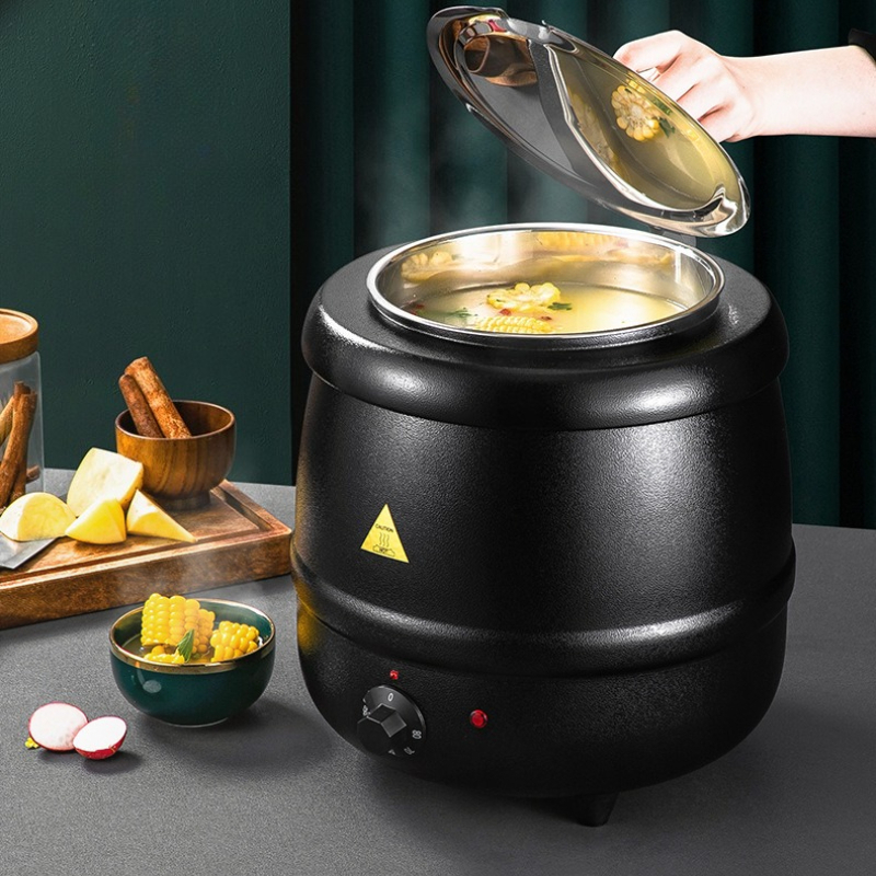 Soup Kettle Warmer - Электрический подогреватель супов 10 л, коммерческий,
