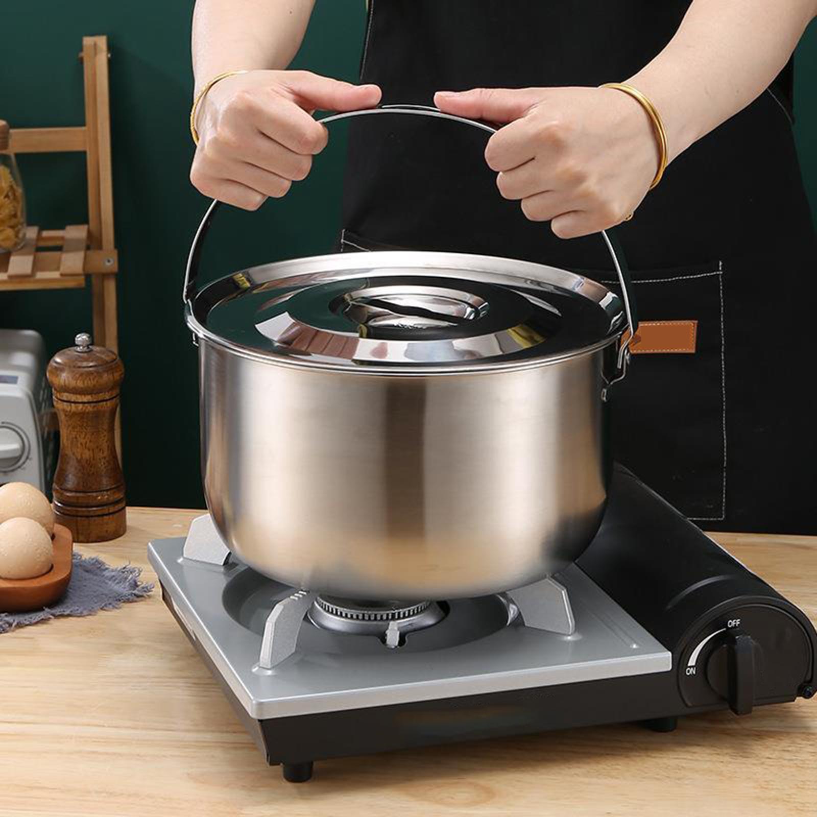 304 SUS уличная походная кастр – обзор и цена Soup Kettle Warmer
