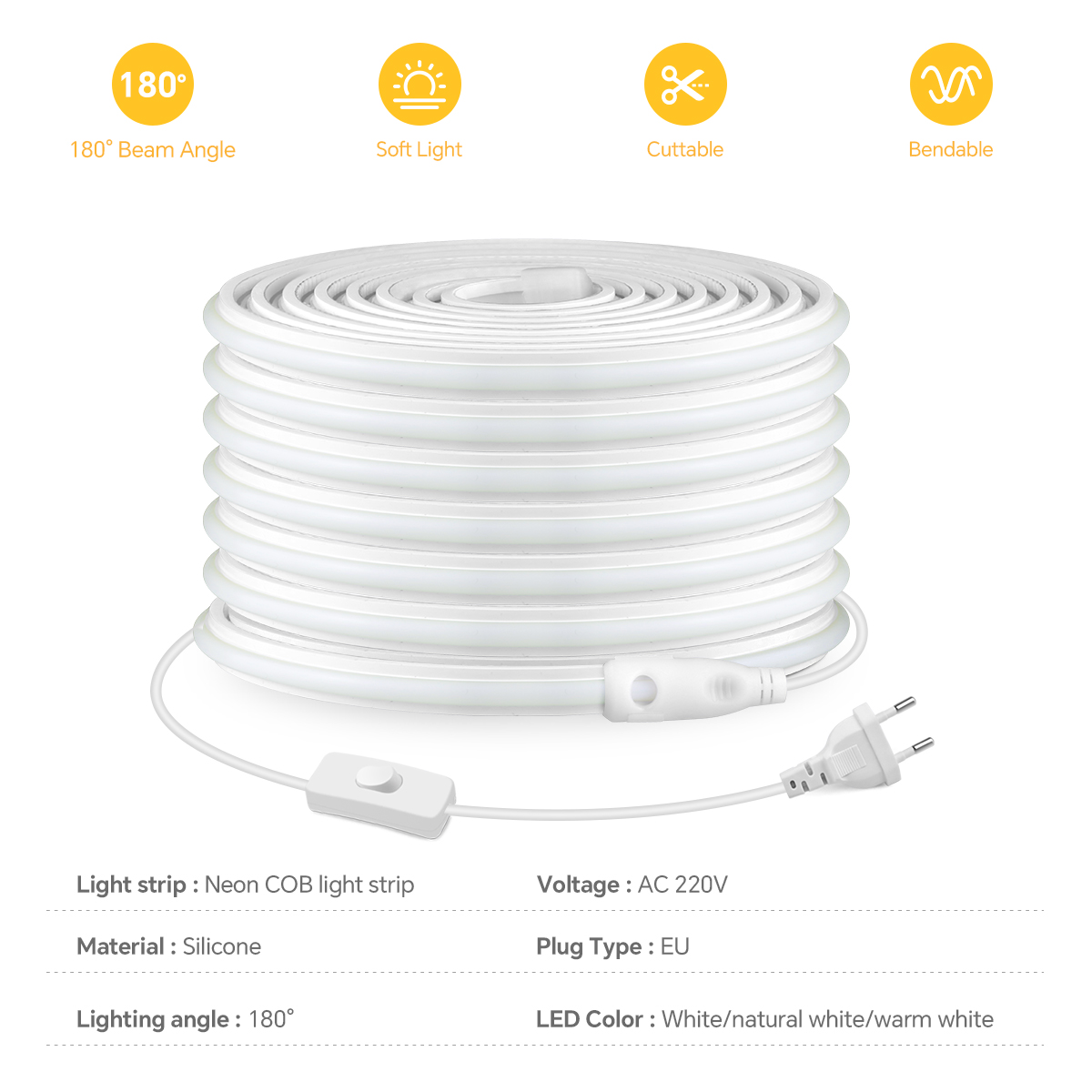 220 В COB Светодиодная лента в – обзор и цена Commercial Kitchen Lighting