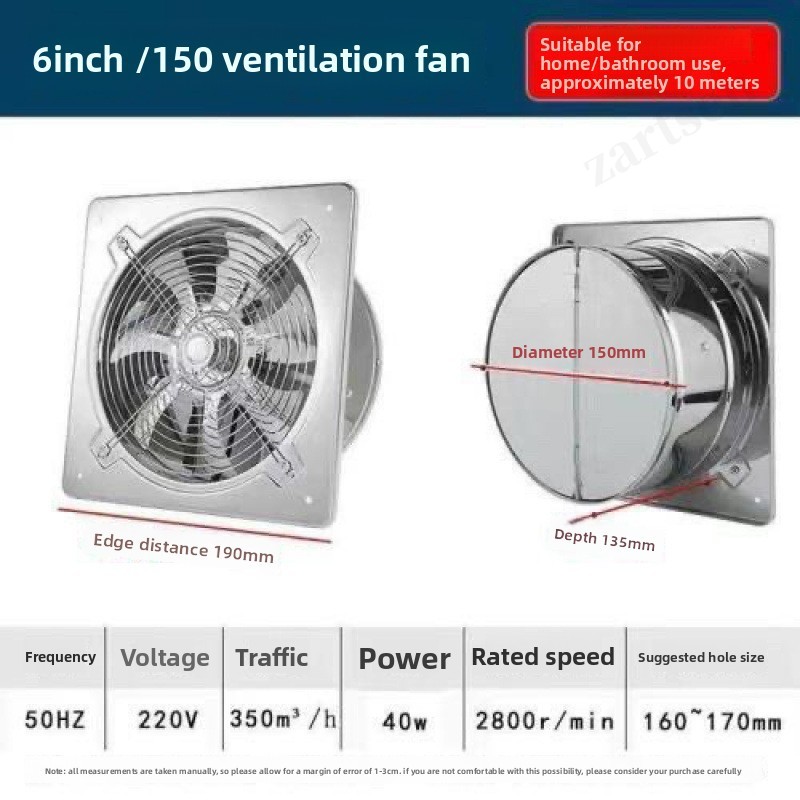 Вентилятор-вытяжка 6''/8''/10' – обзор и цена Commercial Kitchen Exhaust Fan